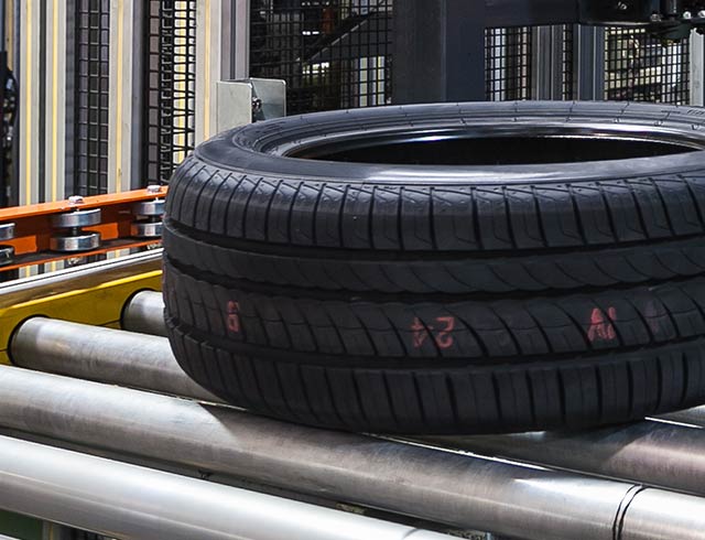 Tire print in the rubber printing industry - small size