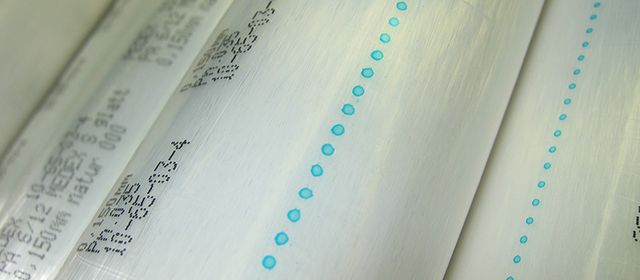 Plastic printing of pe foil - close up - REA JET ST
