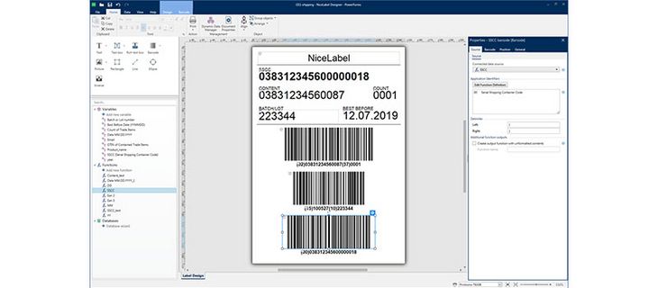 NiceLabel Software for designing labels - REA JET and REA LABEL