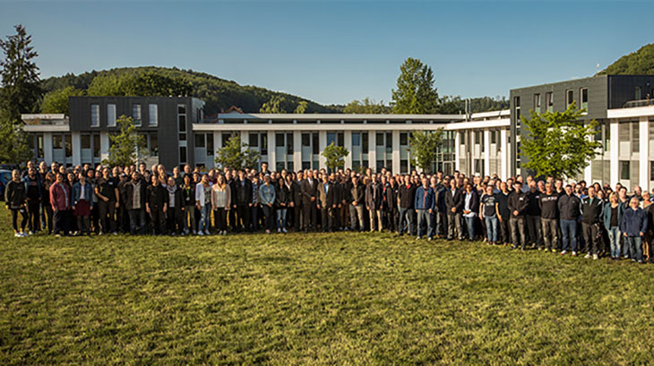 REA Headquaters in Mühltal with the entire staff of REA