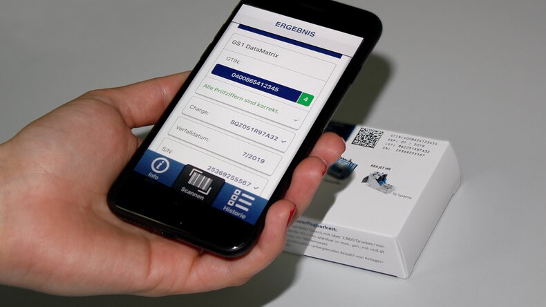 2D-Codes lesen mit der REA Pharma ScanApp