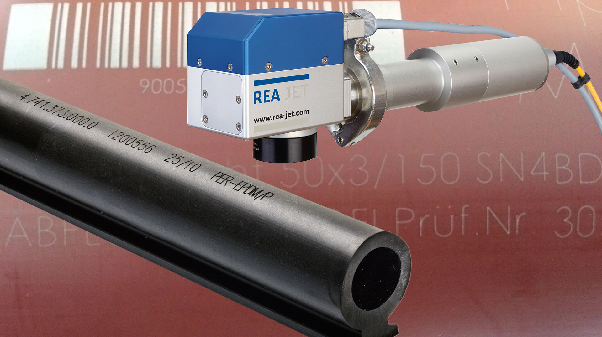 Laser marking in plastics extrusion