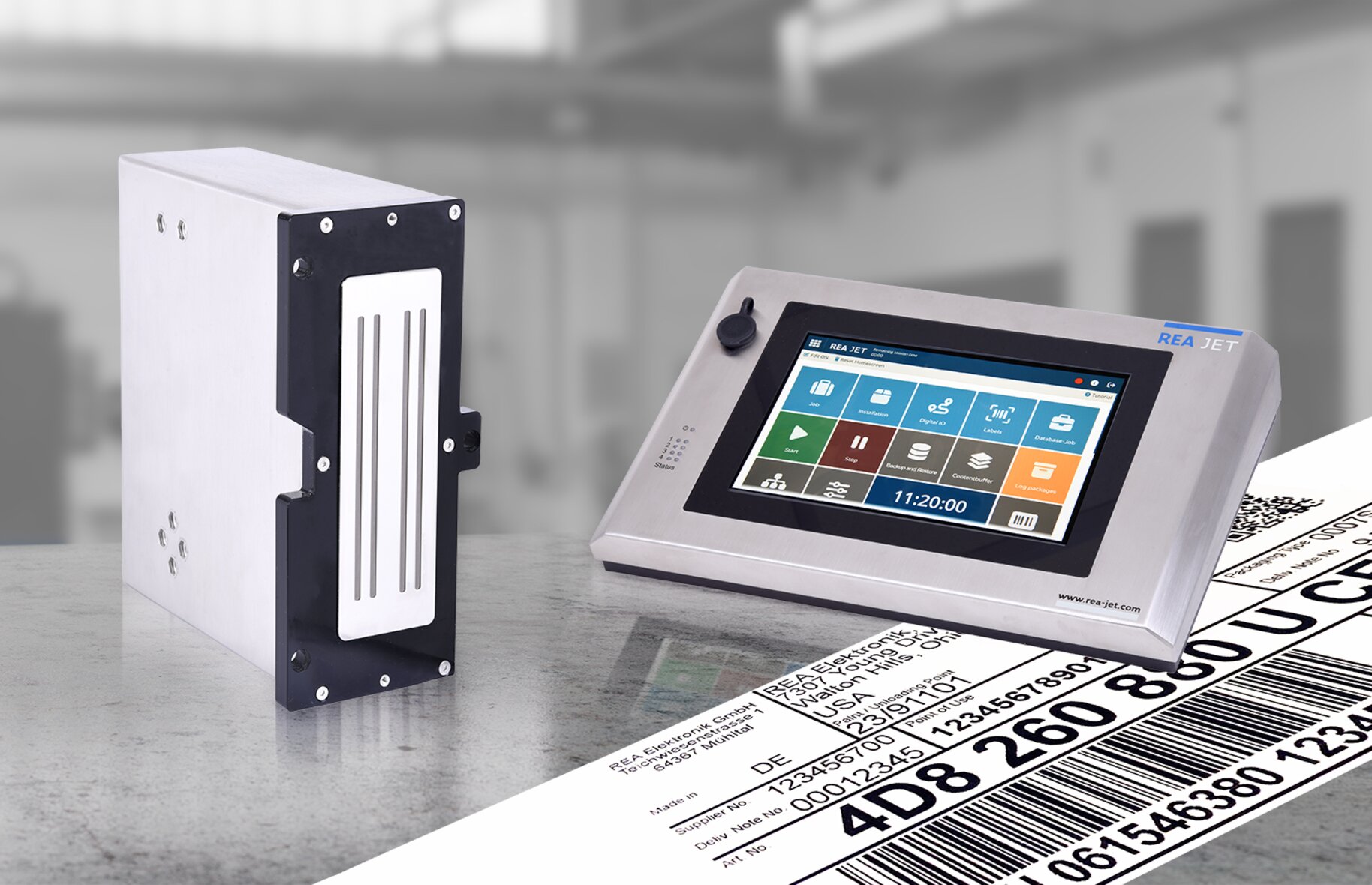 REA JET UP - High Resolution Inkjet Printer based on piezo technology